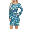 thumbnail image 2 of Women's Colored Venetian Printed Dress, 2 of 5