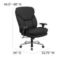 thumbnail image 5 of Flash Furniture Hercules Series 24/7 Intensive Use Swivel Office Chair with Extra Wide Seat, Black, 5 of 14