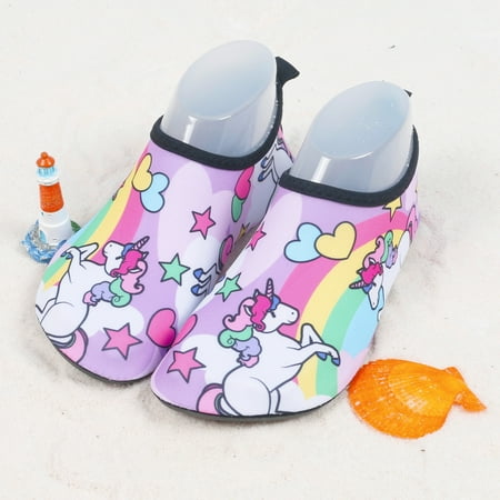 

Cute Cartoon Water Shoes for Toddler Boys and Girls - Breathable Lightweight Non-Slip Rubber Sole Quick-Drying Comfortable Perfect for Outdoor Beach Swimming Walking and Summer Fun - Children s