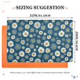 thumbnail image 6 of Yayeee Doormat for Inside 20"x32" Absorbent Low-Profile Washable Non-Slip Rubber Backed Entryway Rug, Green Daisy Pattern, 6 of 8