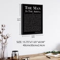 thumbnail image 2 of Lienzo enmarcado de Wall Art Howwii The Man in the Arena, 40 x 30 cm, 2 of 7
