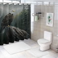 thumbnail image 7 of Orinice Eagle Forest Fog Bathroom Decor Set with Hooks, Luxurious Graphic Print Polyester Fabric Shower Curtain, 100% Polyester Washable Curtain for Bathroom 36x72, 7 of 7