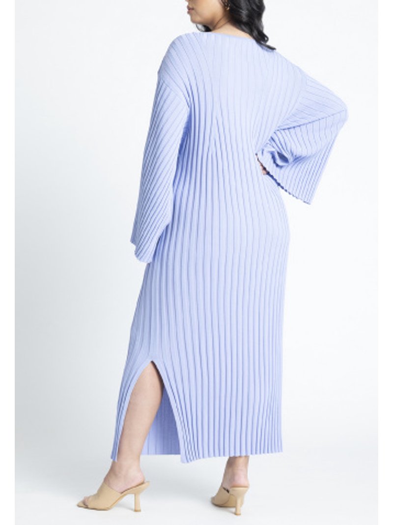 ELOQUII Women's Plus Size Wide Sleeve Maxi Sweater Dress - Walmart.com