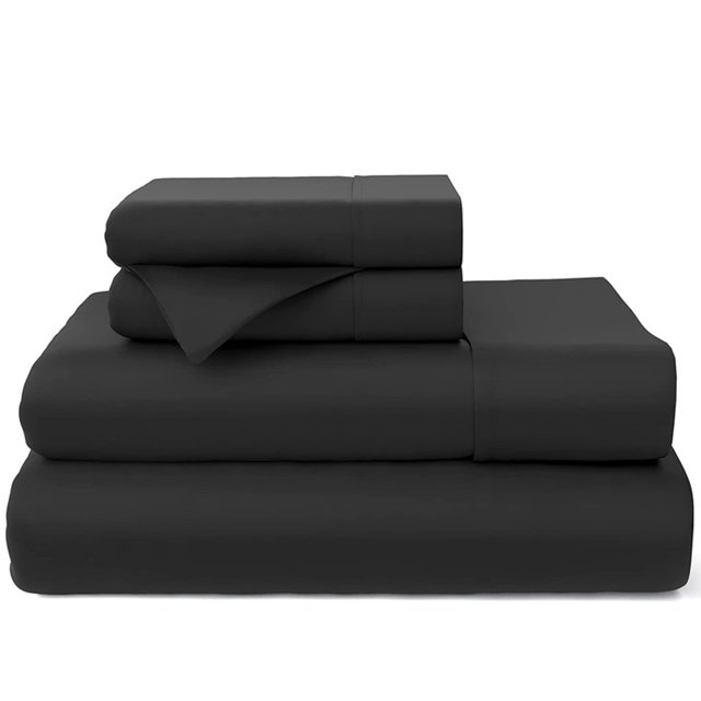 Asuyasu - Juego de Sábanas 1800 Hilos Sábanas de Suaves de Microfibra Cepillada, Juego de Sabanas 4 Piezas - 1 Sábana Encimera, 2 Fundas de Almohada y 1 S& Asuyasu NA