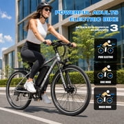 1500W Peak 750W Electric Bicycle 48V 15Ah,26'' Mountain Ebike 30MPH 45-65Miles Range,Removable Battery Adult Electric Bike UL2849