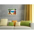 thumbnail image 4 of Beach Dreams - Hawaiian Beach Party - Ukuleles Surfboards - From an Original Hawaii Watercolor Painting by Peggy Chun - Fine Art Rolled Canvas Print 27in x 40in, 4 of 4