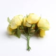thumbnail image 4 of 6 Piezas Artificial para Decoracion Cumpleaños Accesorio de Bricolaje Amarillo BLESIY Flores artificiales de la seda de Rose, 4 of 8