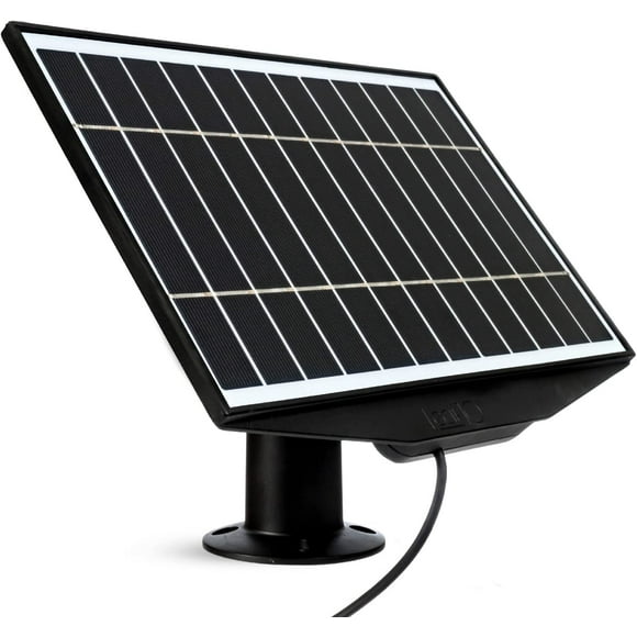 6w solar panel charger compatible with arlo pro 3 floodlight, pro 4 & pro 5s outdoor cameras | adjustable mount extension arm | magnetic charging cable | weather resistant