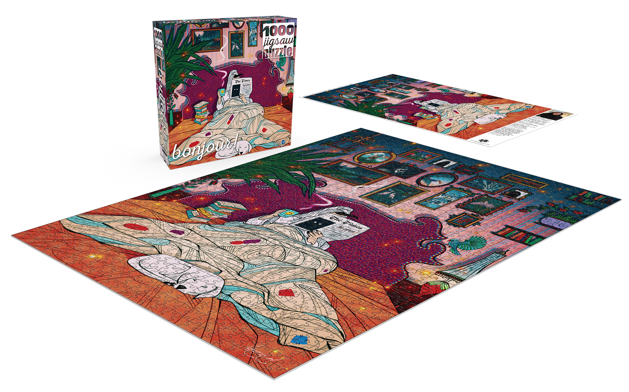 Buffalo Games Under the Covers 1000-Piece 26.75 x 19.75-Inch Interlocking Jigsaw Puzzle for Adults Ages 14+