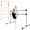 Pink, variant on Solid Wood Ballet Barre 6FT with Adjustable Height 6.7-46 Inches, Professional Dance Practice Barre with Rotatable Base for Home, Studio, Adjustable, White