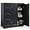 Black, variant on Gizoon Storage Cabinet, White Bathroom Storage Cabinet with 4 Drawers & Double Doors, Adjustable Shelf, Modern Floor Cabinet for Bathroom, Kitchen, Living Room, Entryway, White