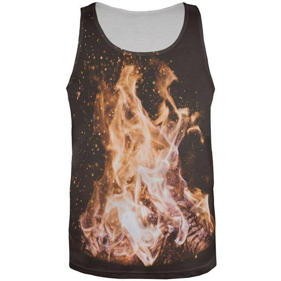 Autumn Bonfire Love All Over Mens Tank Top Multi X-LG