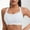 White, variant on Sports Bra High Impact Adjustable Criss Cross Back, Full Support for Large Bust No Bounce