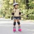 thumbnail image 7 of SubSun Roller Skates for Toddler Girls Boys 3-Point Balance with Light Up Wheels Princess Pink Small(11C-1), 7 of 7