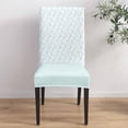 thumbnail image 4 of Chair Covers Teal Flower Dining Chair Slipcovers Floral Tree Branch Stretch Removable Chair Seat Protector Party Decoration Set of 6, 4 of 6