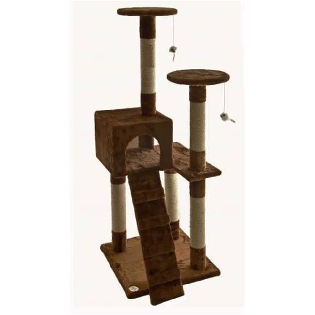 52 in. Brown Cat Tree