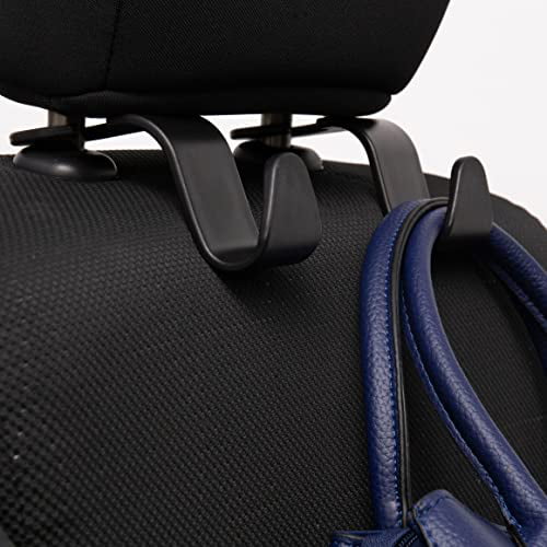 Amooca Car Seat Headrest Hook 4 Pack Hanger Storage Organizer Universal for Handbag  Purse Coat fit Universal Vehicle Car Black S Type 