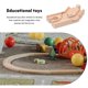 thumbnail image 2 of Wooden Railway Train Track Expansion Block Railway Track Train Track Scene Layout Prop, 2 of 3