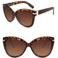 thumbnail image 4 of Women Bifocal Reading Glasses Sunglasses Army Tortoise Cat Eye Readers Gradient TAC Classic Oversized Presbyopic Glasses +2.00, 4 of 5