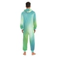thumbnail image 7 of IAUYY Unisex Adult Onesie Pajamas Ultra-Soft Crystal-Soft Fabric, Halloween Adult Onesie Pajamas Adults,With a Zipper Plus Size Onesie Pajamas, Minimalist Blue Gradient Details, 7 of 7