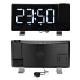 thumbnail image 4 of Reloj Despertador Digital Con Proyección De 180 En La Pared Del Techo, Reloj Despertador Alimentado Por USB Para Dormitorio, Personas Que Duermen Mucho, Niños Y Ancianos, 4 of 7