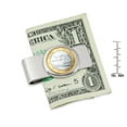 thumbnail image 2 of UPM Global LLC 12554 Finland Swan One Euro Coin Silvertone Money Clip, 2 of 2