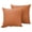 Orange#50, variant on Set of Two Solid Color Linen Pillow Covers for Outdoor Patio Furniture and Indoor Living Room Decor Breathable Sofa Cushion Cases for Bed and Chair