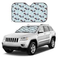 thumbnail image 4 of Bingfone Dachshund Dog Puppy Car Windshield Sunshade,Sun Foldable Sun Shield Sun Visor for Car - Medium, 4 of 8