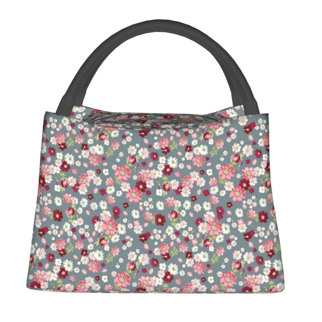 Balery Daisies Flowers Bolsa de Aislamiento Portátil – Bolsa de Almuerzo con Forro de Aluminio Mejorado, Funda Impermeable y Fácil de Limpiar para Picnic y Caja de Almuerzo