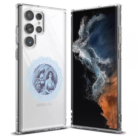 TalkingCase Slim Phone Case Compatible for Samsung Galaxy S22 Ultra 5G, Girls Talk Print, Thin Light, Flexible, Soft, USA