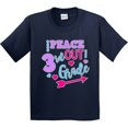thumbnail image 3 of Inktastic Peace out 3rd Grade with Hearts Arrow and Dots Youth T-Shirt, 3 of 5