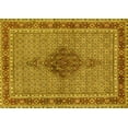 thumbnail image 1 of Ahgly Company Machine Washable Indoor Rectangle Persian Yellow Traditional Area Rugs, 7' x 10', 1 of 4