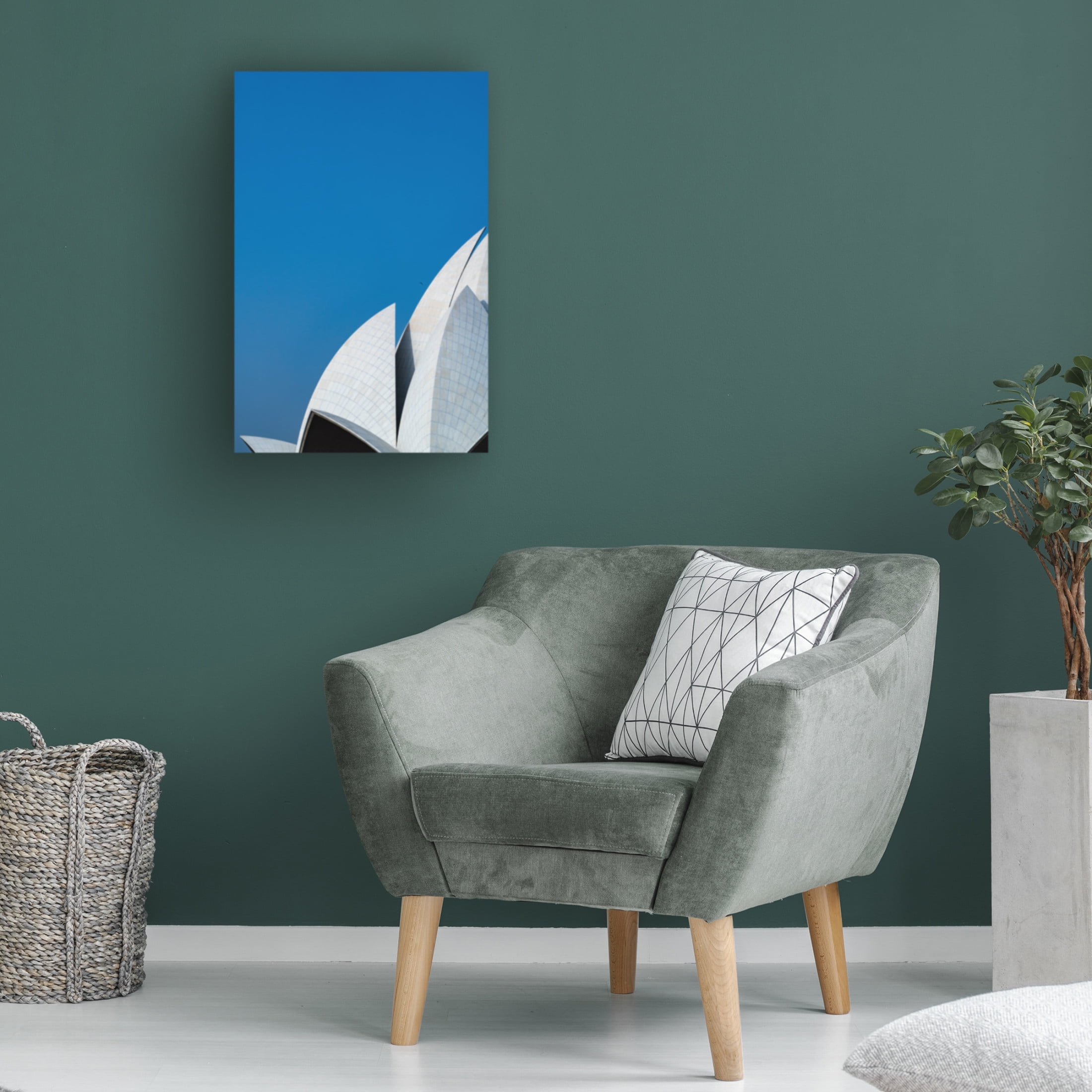 Trademark Fine Art Shobhit Chawla Lotus temple the balance Canvas Wall Art