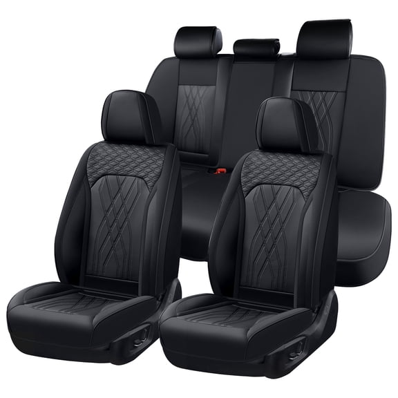 FLORICH Waterproof Car Seat Covers Full Sets Leather Seat Covers Full Coverage Automotive Car Seat Cover Interior Cover for Auto Universal Fit for Most Car Truck SUV