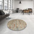 thumbnail image 3 of Ahgly Company Indoor Rectangle Abstract Dark Gold Brown Abstract Area Rugs, 7' x 10', 3 of 6