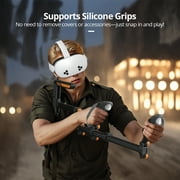 X-super Home VR Gunstock for Meta Quest 2/3 with Adjustable Grips, Left-Hand Friendly, Tactical Sling System