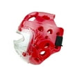 thumbnail image 4 of Full Face Headgear Martial Arts Head Guard Gear Sparring Protector w Face Shield (Red, MD), 4 of 5