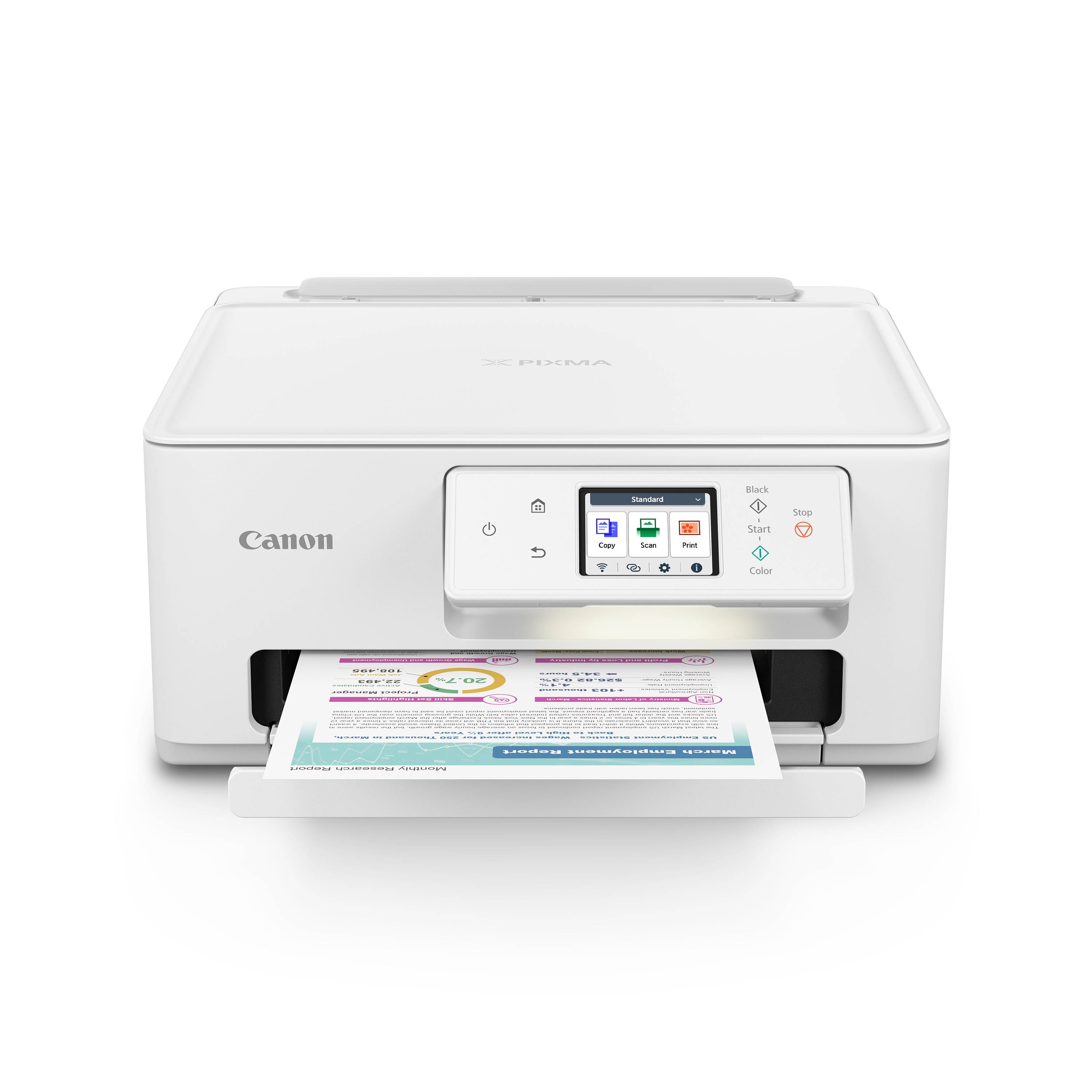 Canon PIXMA TS7722 Multi-Function, Wireless Color Inkjet Printer, Scanner, Copier for Home Office