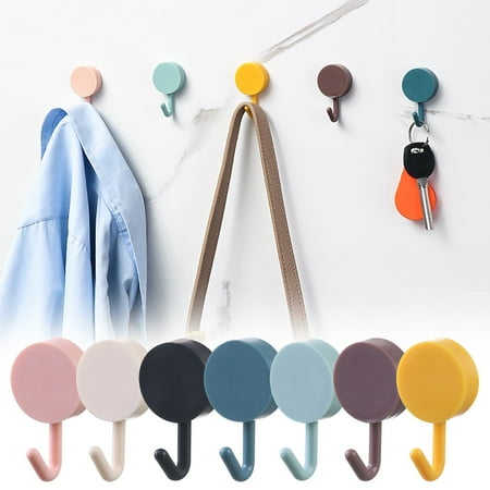 

by LuClweCeHooks Adhesive Hooks Cute Utility Hooks Key Hooks For Wall Decorative For Hanging Hat Towel Key Towel Hook Wall Mount For Home Kitchen Bathroom