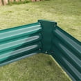 thumbnail image 6 of Miniyam 6×3×1ft Metal Raised Garden Bed, Rectangle Raised Planter for Flowers Plants, Vegetables Herb, Green, 6 of 7