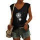 thumbnail image 2 of Camisas con estampado informal con estilo para mujer, camisetas holgadas de manga corta de talla grande, blusa con cuello en V OAVQHLG3B Store lin121212, 2 of 5