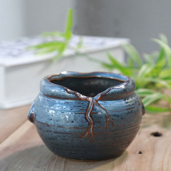 OUNONA  4 Pcs Mini Pots for Plants Small Ceramic Flowerpot