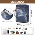 thumbnail image 3 of Haosy Accordion File Organizer Zipper Binder 500 Sheet 6-Tab Expanding File Folder Multi-Pocket 1.2 Inch 3 Ring Capricornus Of Zodiac, 3 of 7