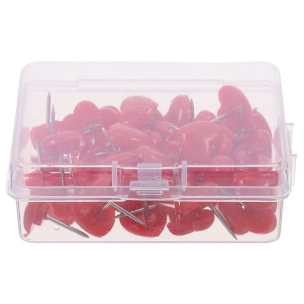 50 Uds. Chinchetas con forma de corazón, lindos chinchetas, tablero de corcho, tablón de anuncios, chinchetas, tablón de anuncios, chinchetas decorativas para uso en el hogar y la oficina