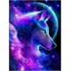 thumbnail image 1 of Pintura de diamantes 5D, pintura de diamantes de lobo de nube, bordado completo de diamantes, pintura de diamantes, kit de pintura de diamantes, kit completo de bordado de diamantes, dados, 1 of 5