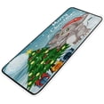 thumbnail image 6 of Dreamtimes Kitchen Rugs,Christmas Elephant Non Slip Washable Cushioned Carpets Polyester AntiFatigue Comfort Porch Floor Mat Christmas Decoration 39×20 in, 6 of 6