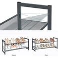 thumbnail image 6 of SONGMICS 2-Tier Shoe Rack Stackable Shoe Storage Shelf Flat or Angled Shoe Organizer Metal Shoe Tower Stand for Closet Entryway, 6 of 8