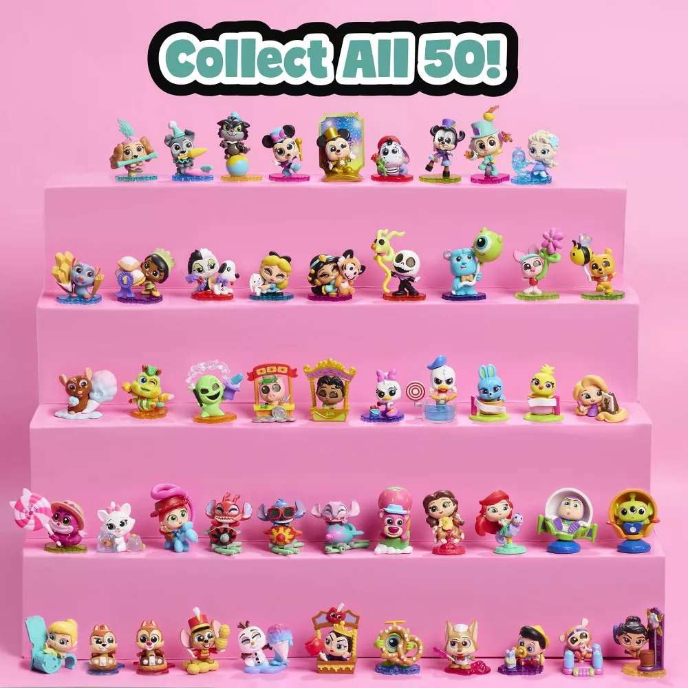 Disney Doorables Ticket to Fun Mini Peek Series 16, Festival-Themed Collectible Figures, 50 to Collect, Kids Toys by Just Play, Ages 5+