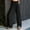Black#1, variant on Womens Pants Plus Size Clerance $5,Women's Summer Comfortable High Waist Sexy Wide Leg Split Bottom Pants Wrapped Yoga Pants Blue XXL