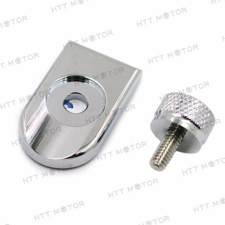 - HTTMT- Seat Bolt Tab Screw Mount Knob Cover For Harley Fatboy Road King Softail 96-17
